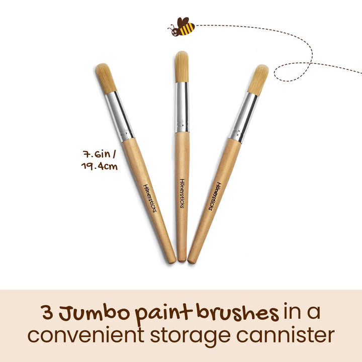Honeysticks Jumbo Paint Brush 3 Set
