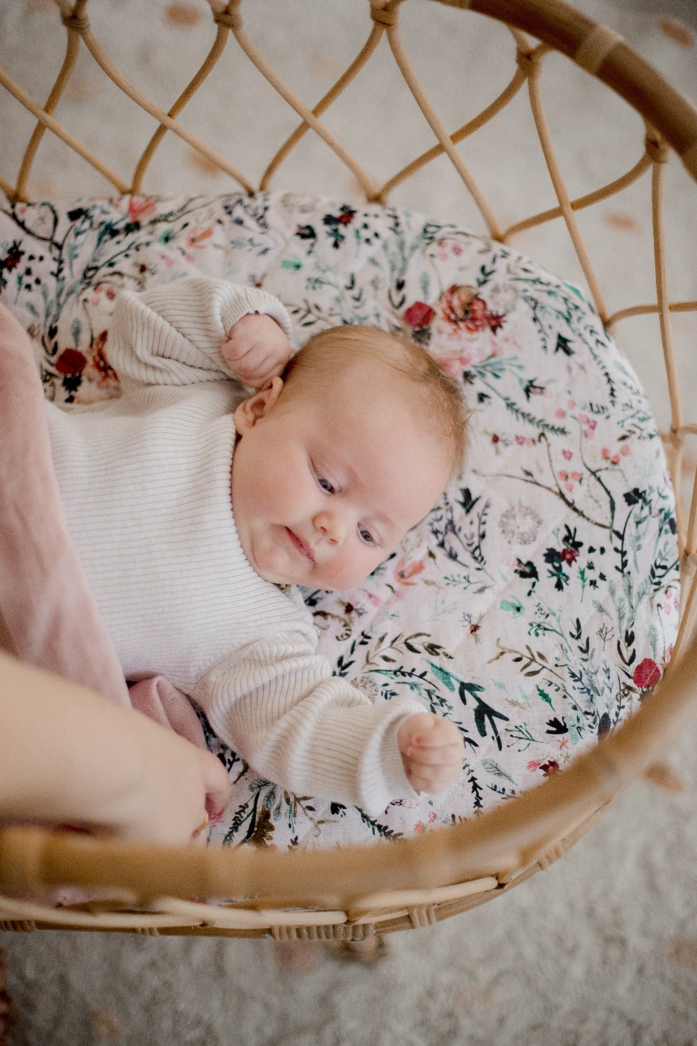 Bambella Waterproof Bassinet Sheet | Wildflowers