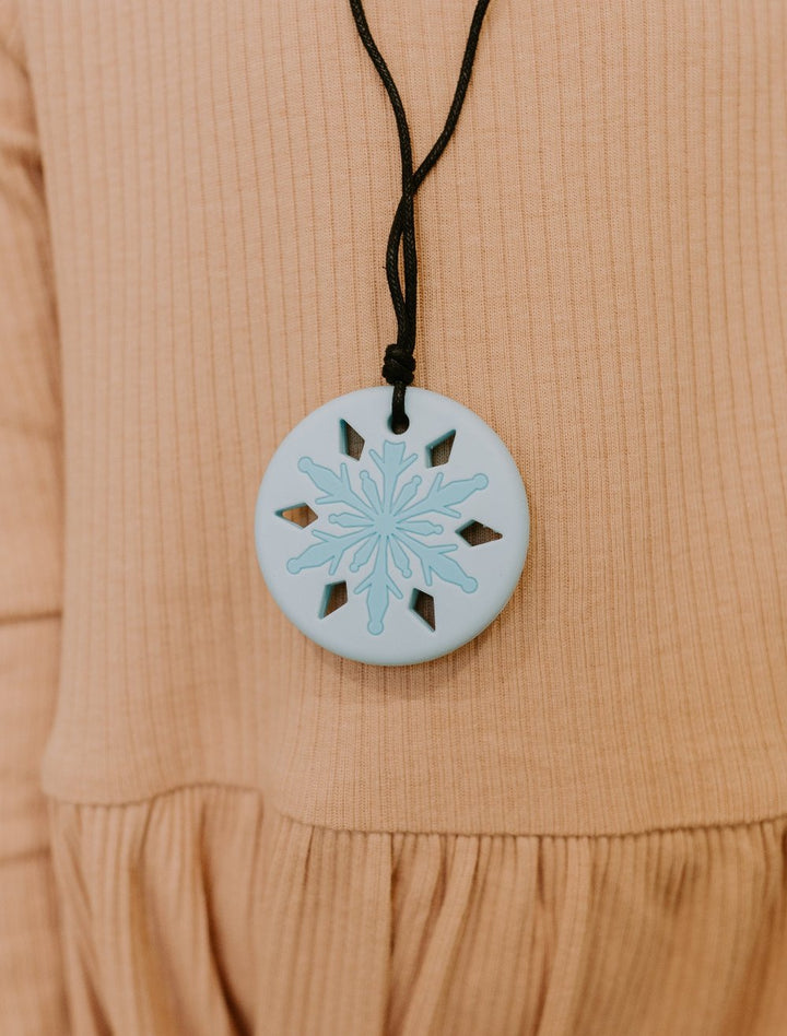 Jellystone Sensory Chew Pendant Necklace - Snowflake