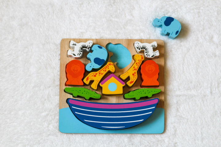 Noah's Ark Chunky Puzzle & Play Set