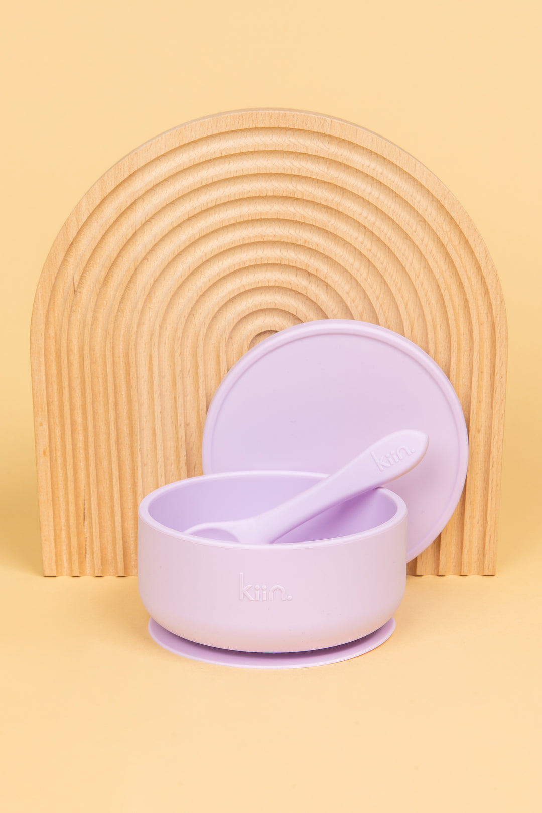 Kiin Silicone Suction Bowl, Lid + Spoon Set - Assorted