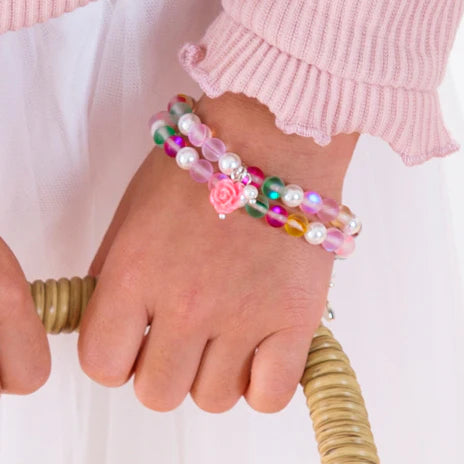 Lauren Hinkley Petite Fleur Rose Elastic Bracelet