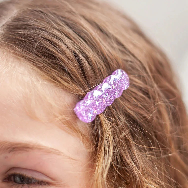 Lauren Hinkley Purple Sparkle Glitter Clips - 2 Pack