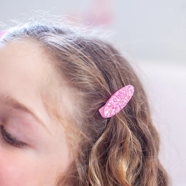 Lauren Hinkley Pink Sparkle Glitter Clips - 2 Pack