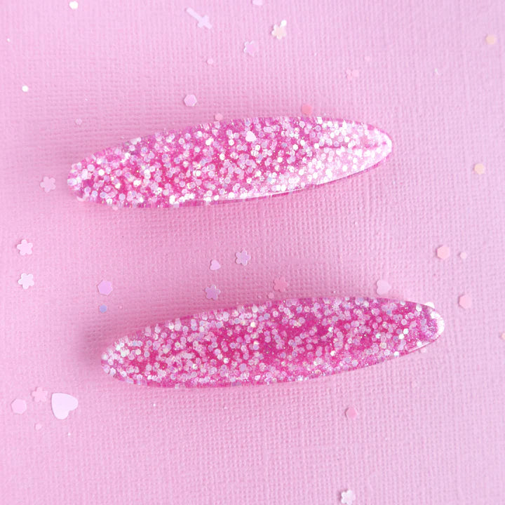 Lauren Hinkley Pink Sparkle Glitter Clips - 2 Pack