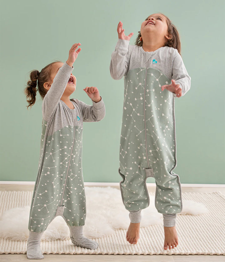 Love to Dream Cotton Fleece Sleep Suit 1.0 TOG - Olive Stellar