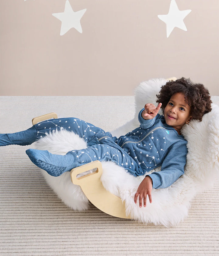 Love to Dream Quilted Cotton Sleep Suit 2.5 TOG - Denim Stellar