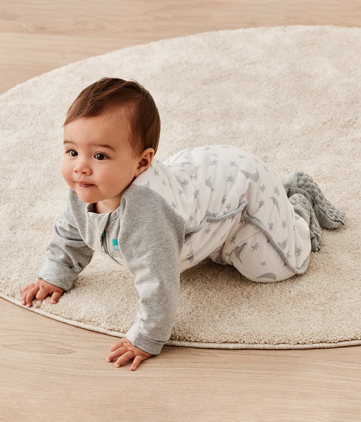 Love to Dream Quilted Cotton Sleep Suit 2.5 TOG - White Moonlight