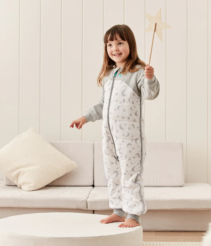 Love to Dream Quilted Cotton Sleep Suit 2.5 TOG - White Moonlight