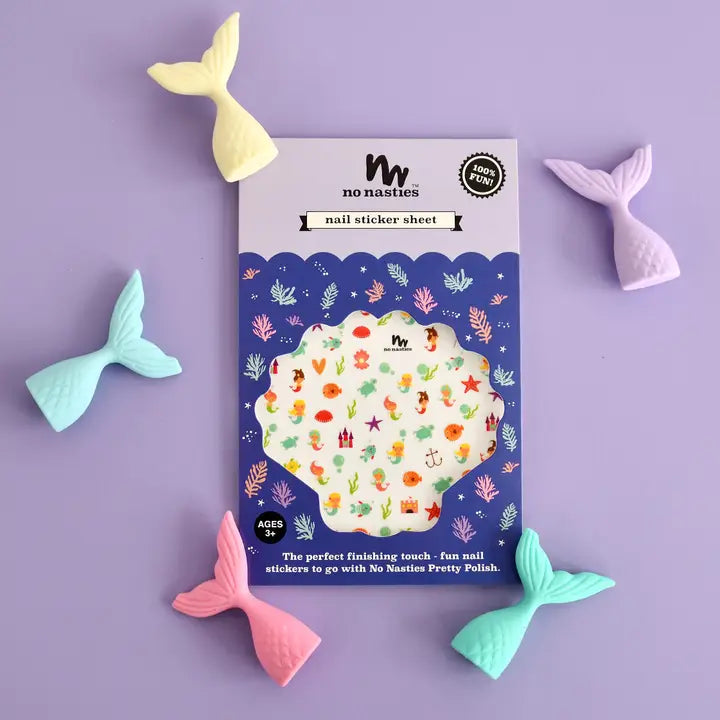 No Nasties Kids Nail Stickers - Assorted