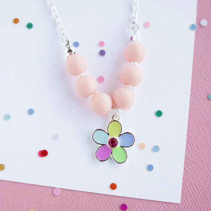 Mon Coco Rainbow Flower Necklace
