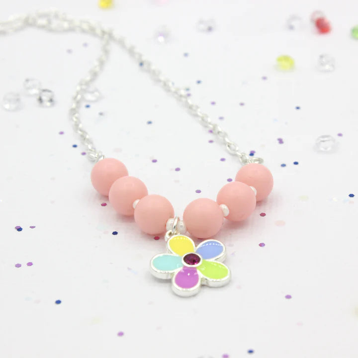 Mon Coco Rainbow Flower Necklace