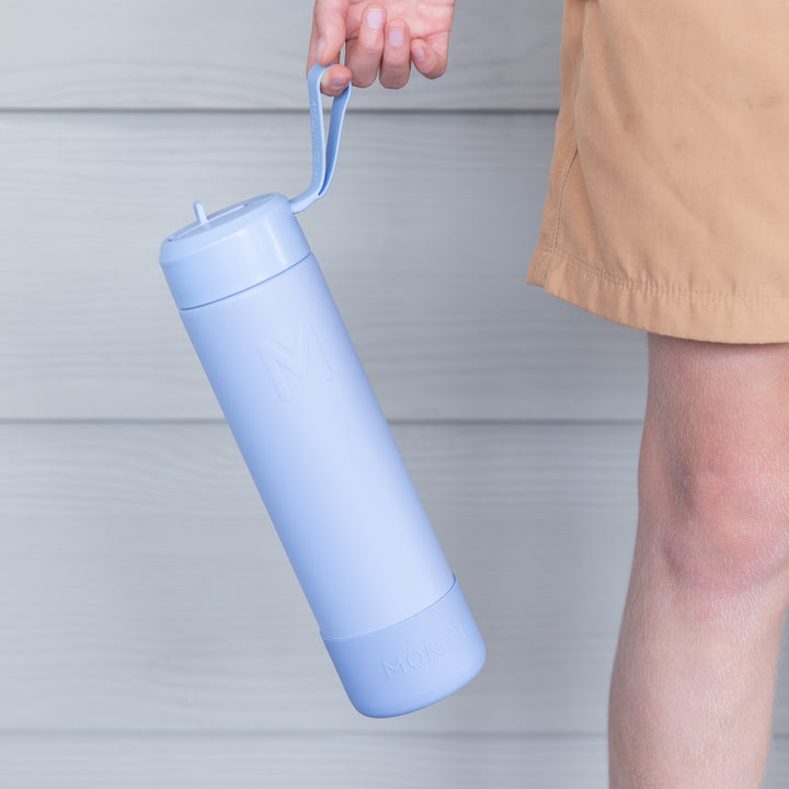 MontiiCo Fusion 700ml Insulated Sipper Lid Drink Bottle | Cloud