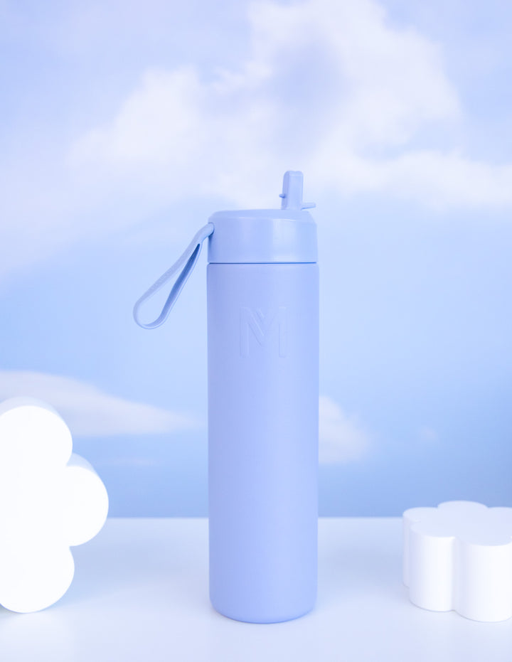 MontiiCo Fusion 700ml Insulated Sipper Lid Drink Bottle | Cloud