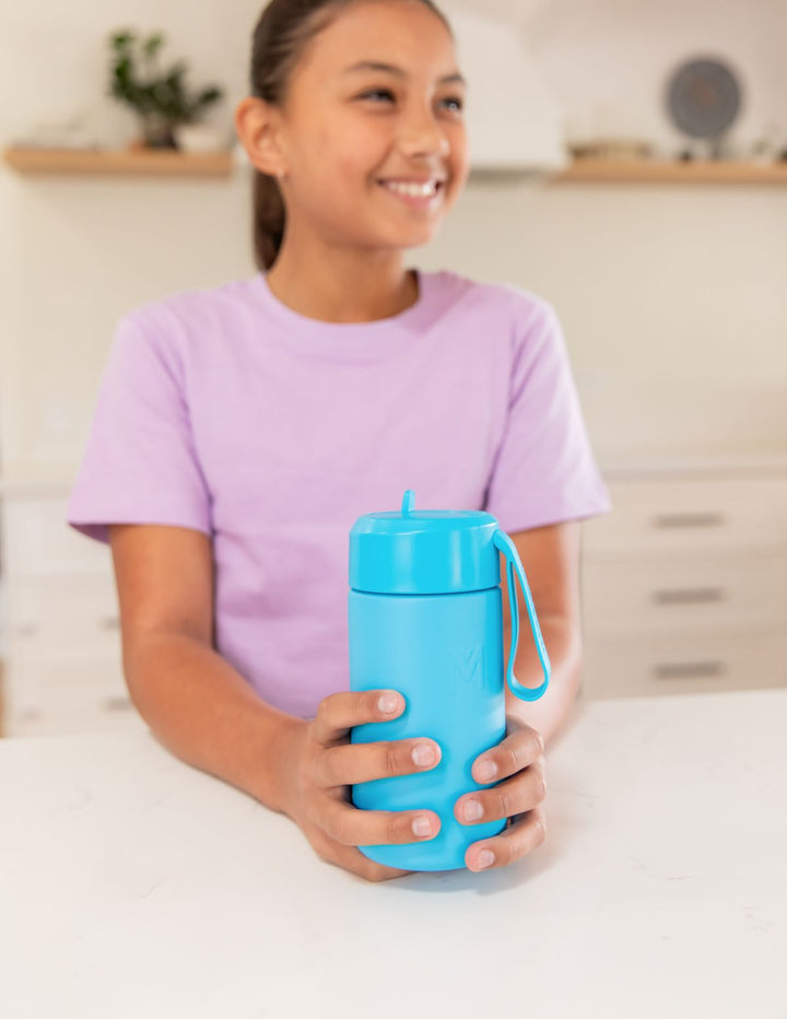 MontiiCo Fusion 350ml Insulated Sipper Lid Drink Bottle | Coastal