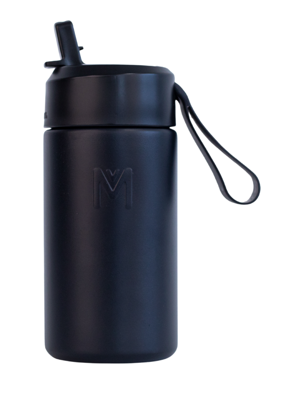 Montiico Fusion 350ml Sipper Drink Bottle - Midnight + FREE SMOOTHIE LID