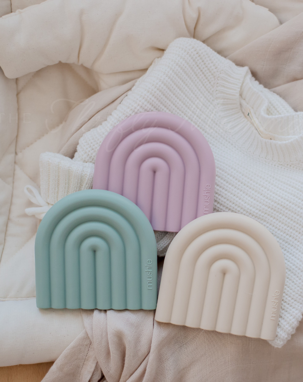 Mushie Rainbow Teether