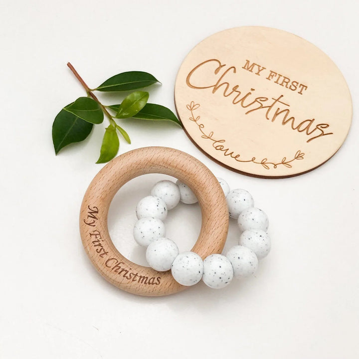 My First Christmas Keepsake Teether & Rattle - Assorted