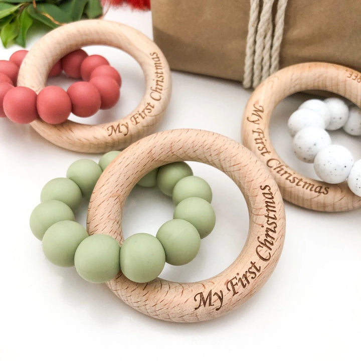 My First Christmas Keepsake Teether & Rattle - Assorted