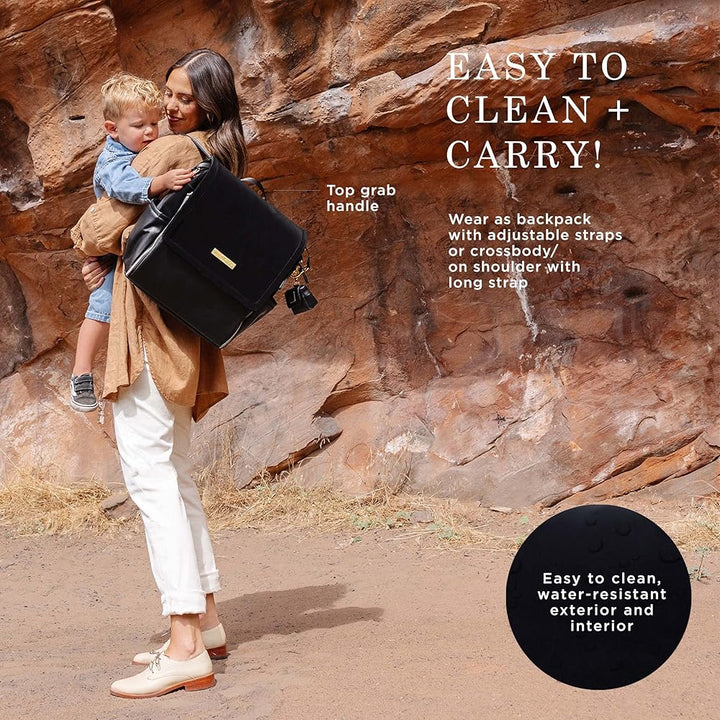 Nappy Bag Boxy Backpack - Twilight Black