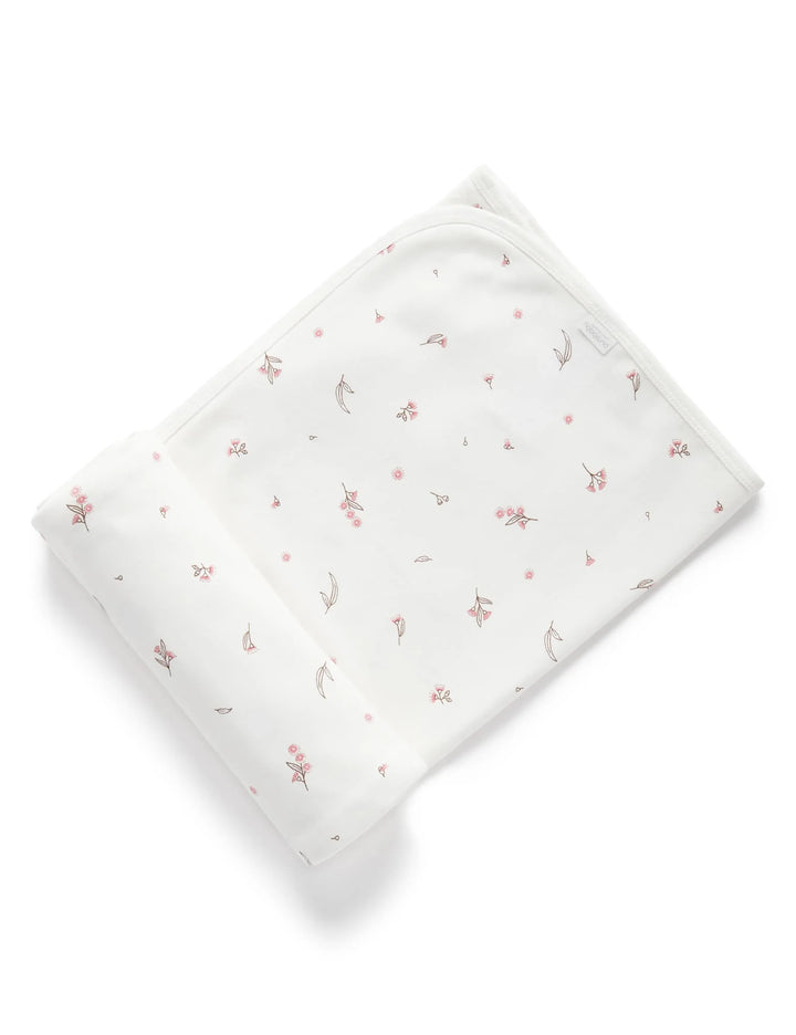 Purebaby Organic Bunny Rug Wrap - Blossom