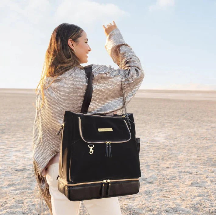 Pivot 2 in 1 Nappy Bag Tote & Backpack - Black