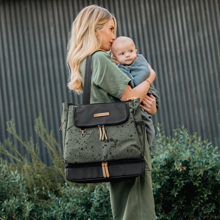 Pivot 2 in 1 Nappy Bag Tote & Backpack - Olive