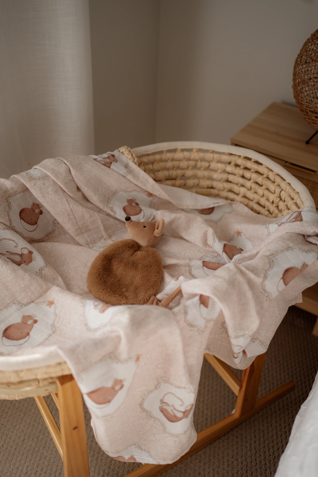 Pop Ya Tot Organic Muslin Swaddle -  Sweet Squeak