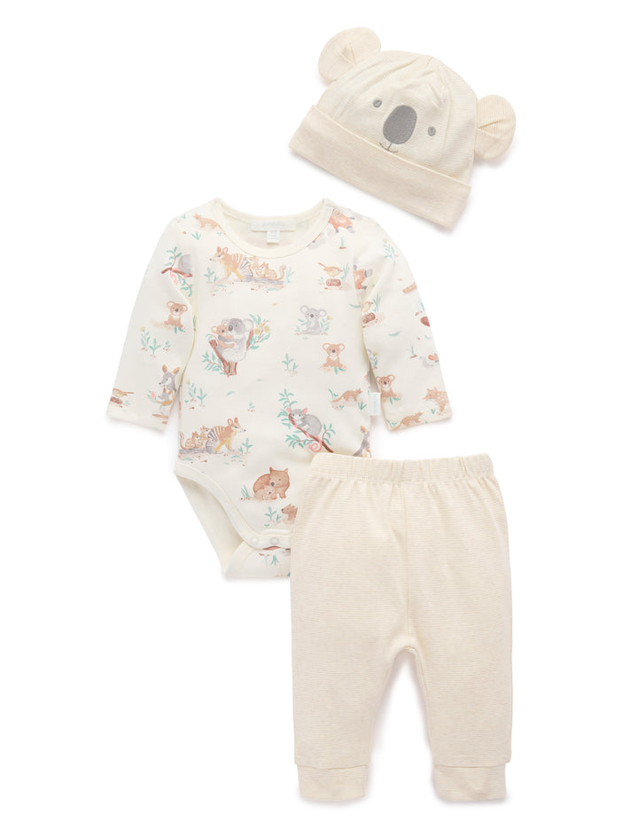 Purebaby Bush Babies 3 Piece Set
