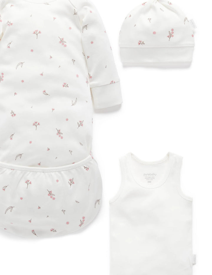 Purebaby Organic Essentials Hospital Bag Essential Vanilla Blossom $120+ Value