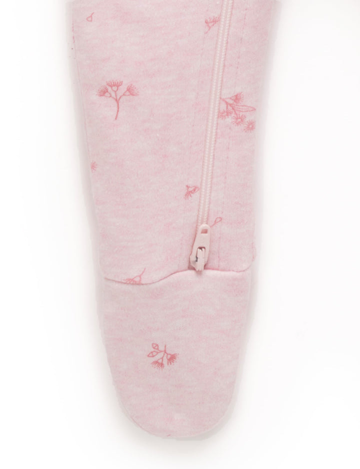 Purebaby Organic Growsuit & Headband Set - Pink Blossom