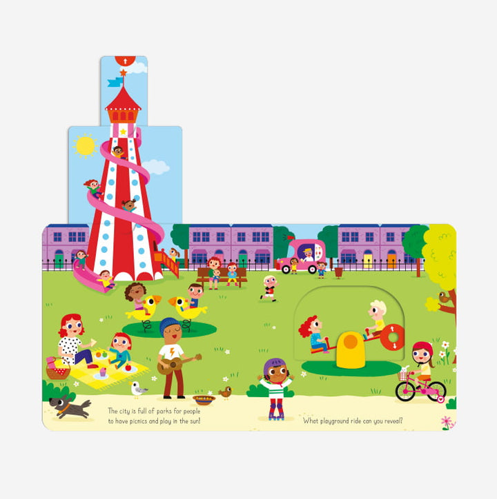 Push Me Pull You Board Book - Around the Town