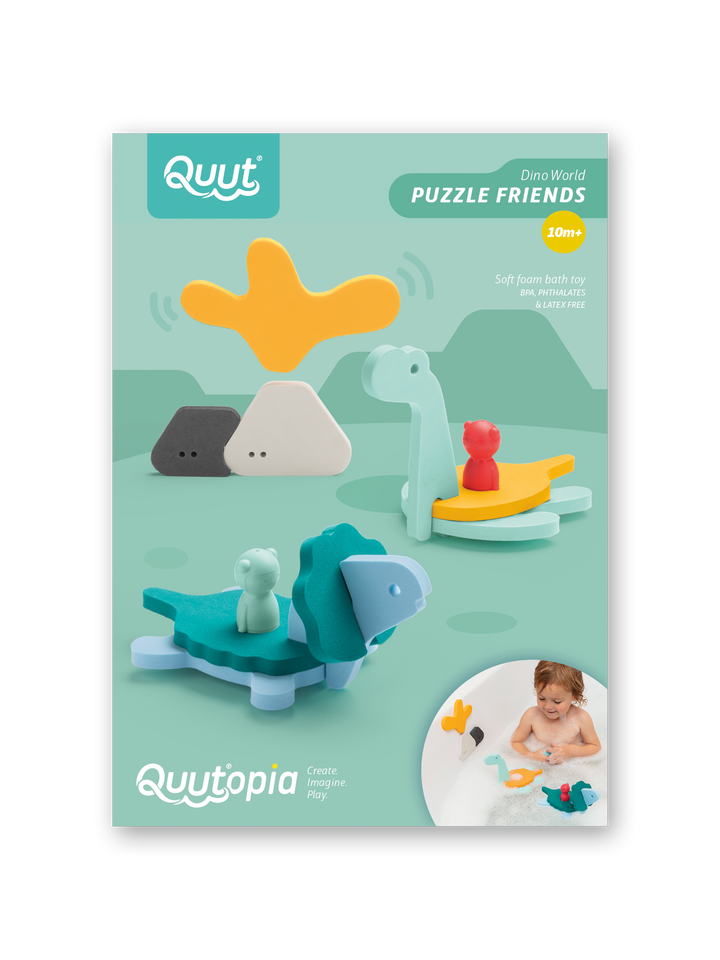 Quut Soft Foam Bath Activity Puzzle - Dino World