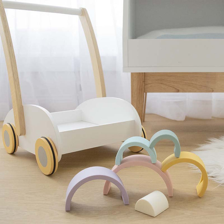 Rose Silicone Rainbow Stacker Puzzle