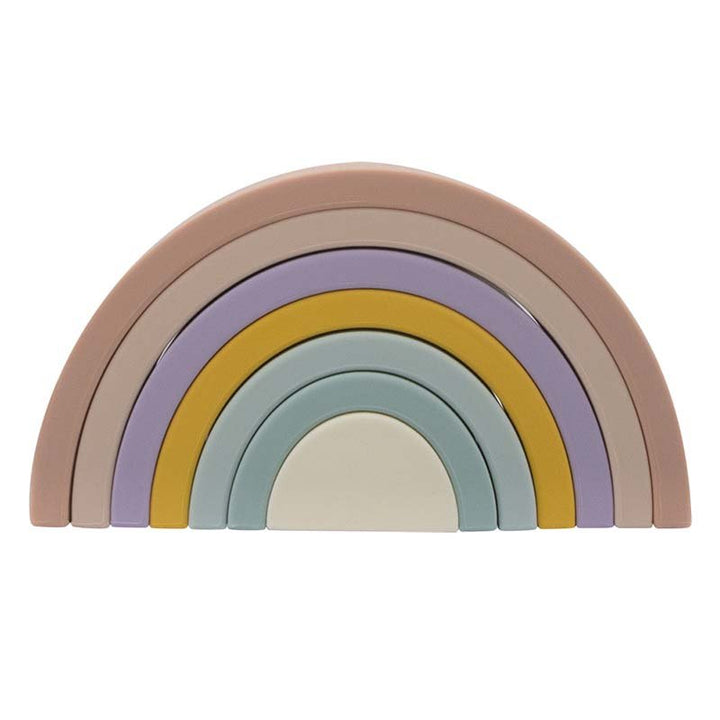 Rose Silicone Rainbow Stacker Puzzle