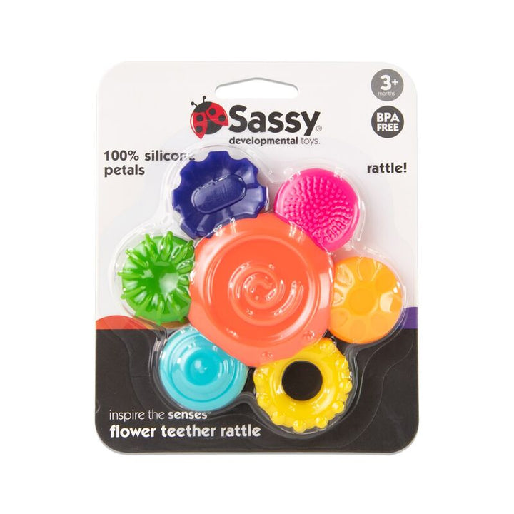 Silicone Flower Rattle & Teether
