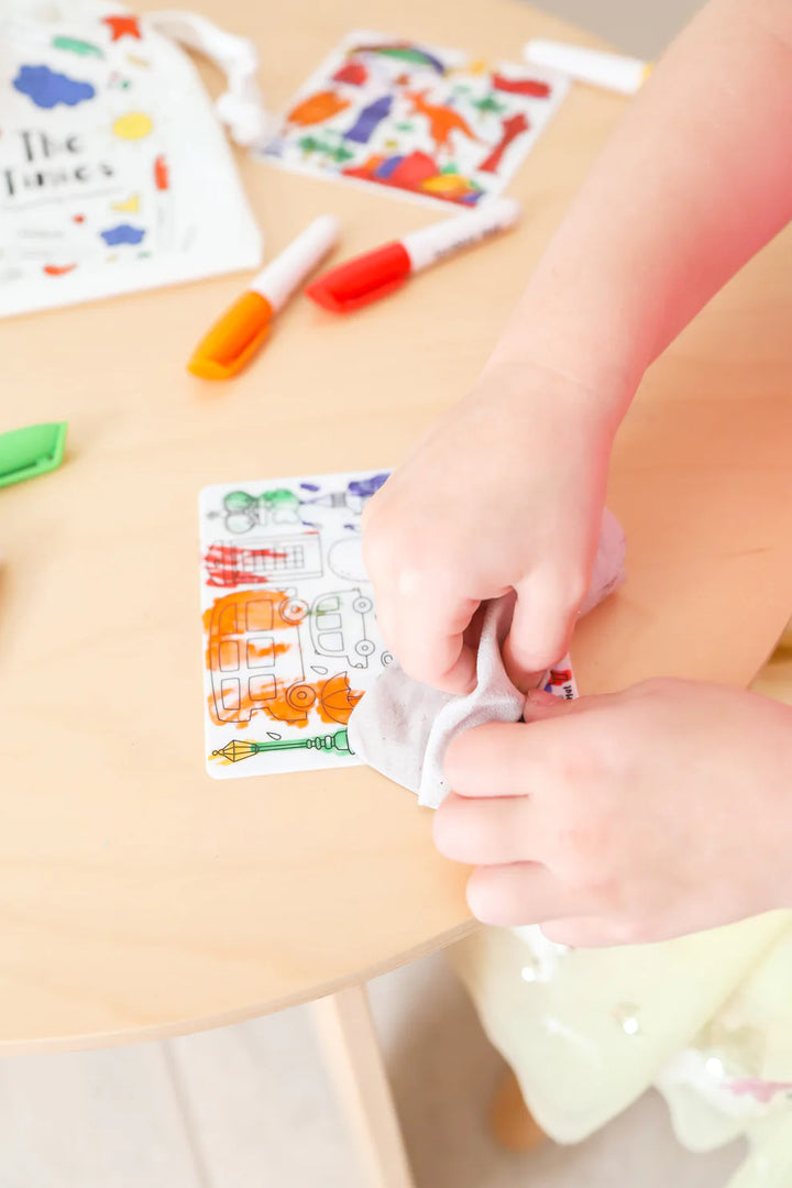 "The Tinies" 8-in-1 Reusable Mini Scribble Mat Set