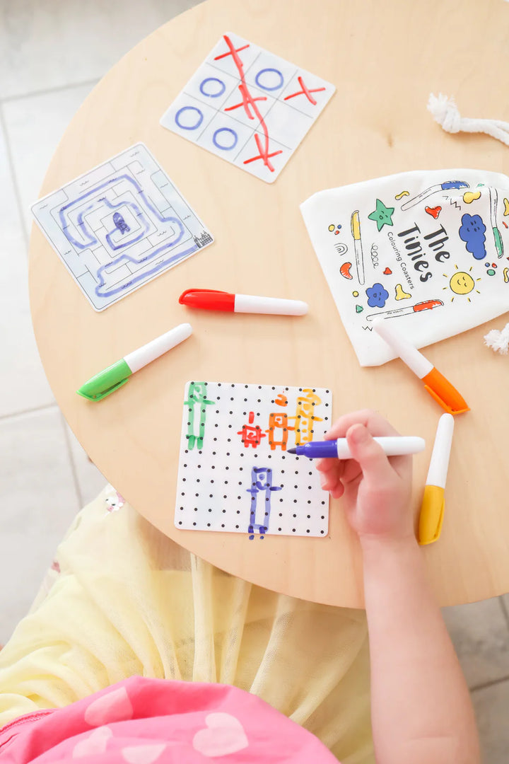 "The Tinies" 8-in-1 Reusable Mini Scribble Mat Set