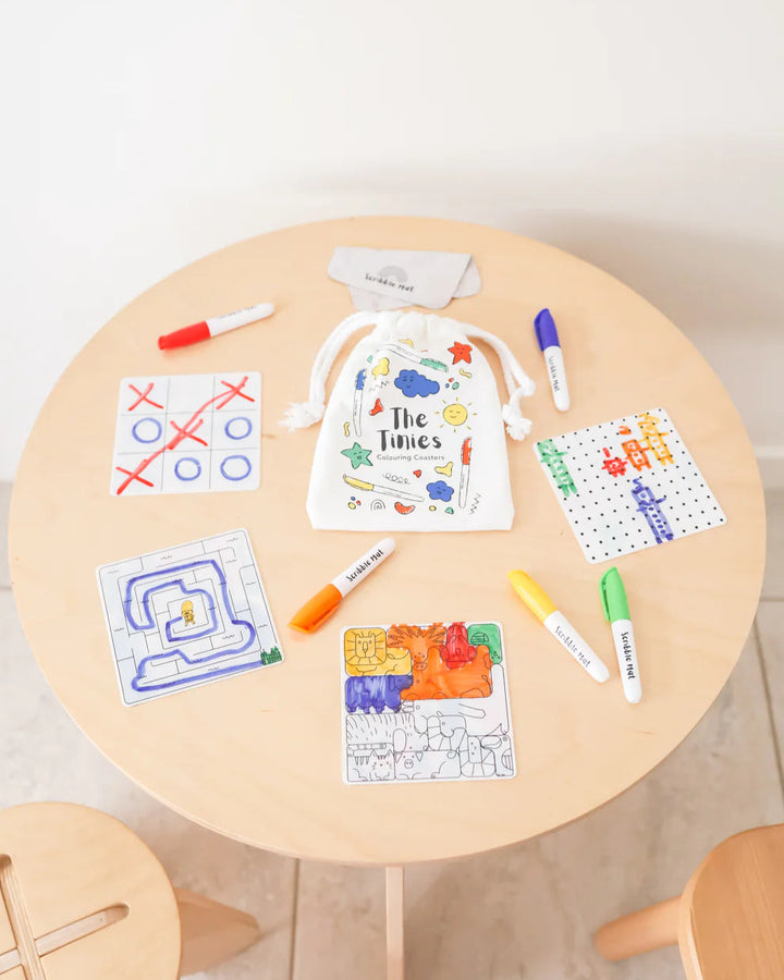 "The Tinies" 8-in-1 Reusable Mini Scribble Mat Set