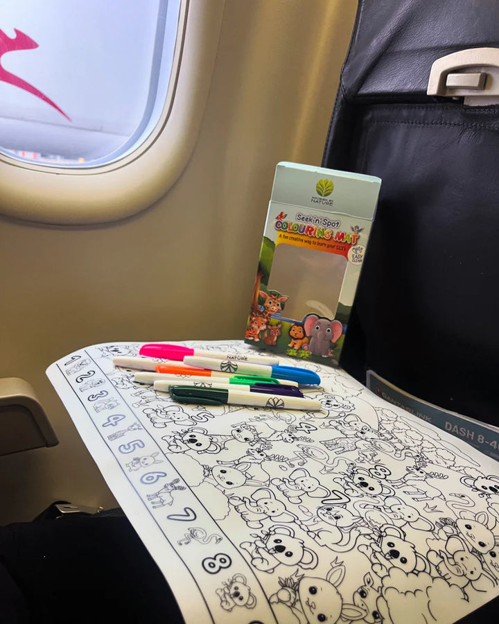 Seek n' Spot Silicone Colouring Mat - Animals