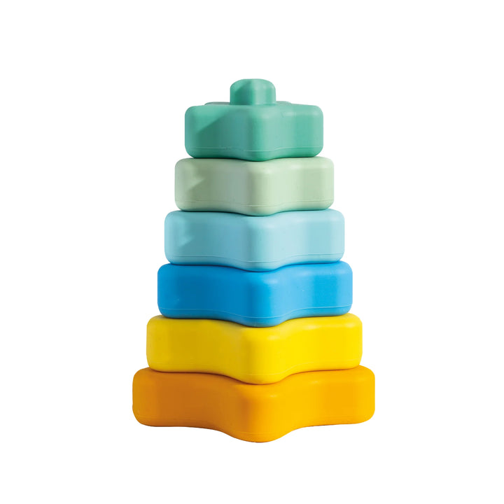 Silicone Star Stacking Tower - Sorbet
