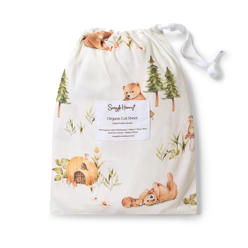 Bears Organic Fitted Cot Sheet Bears Organic Fitted Cot Sheet