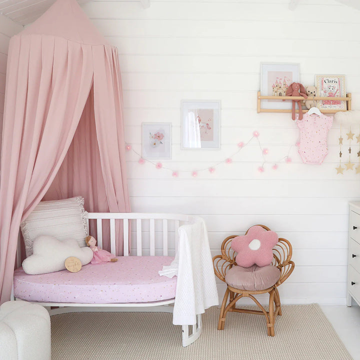 Snuggle Hunny Organic Fitted Jersey Cotton Cot Sheet - Twinkle