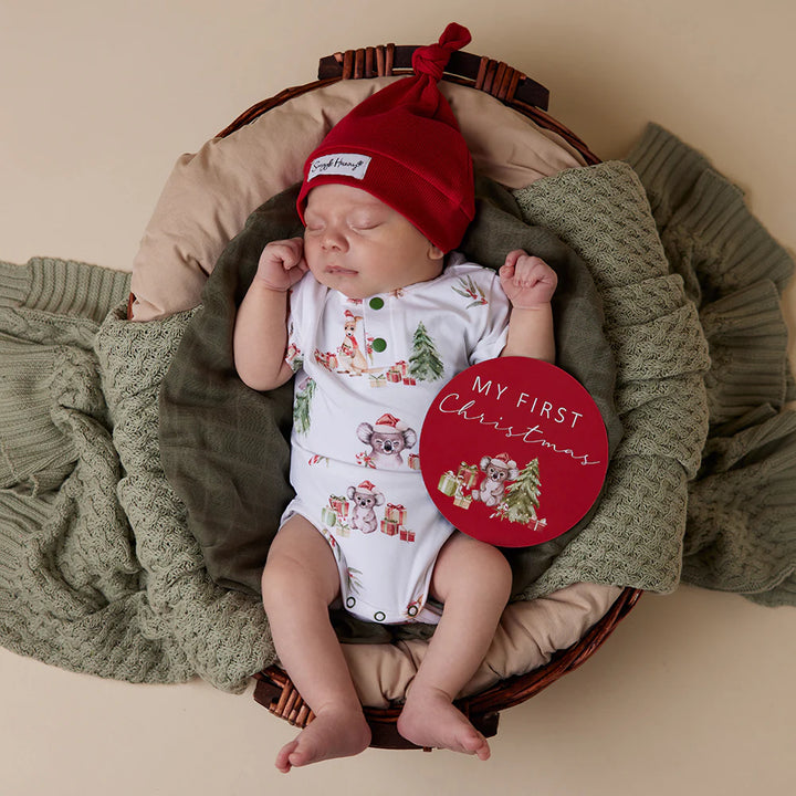 Snuggle Hunny Short Sleeve Organic Bodysuit - Kangas & Koalas