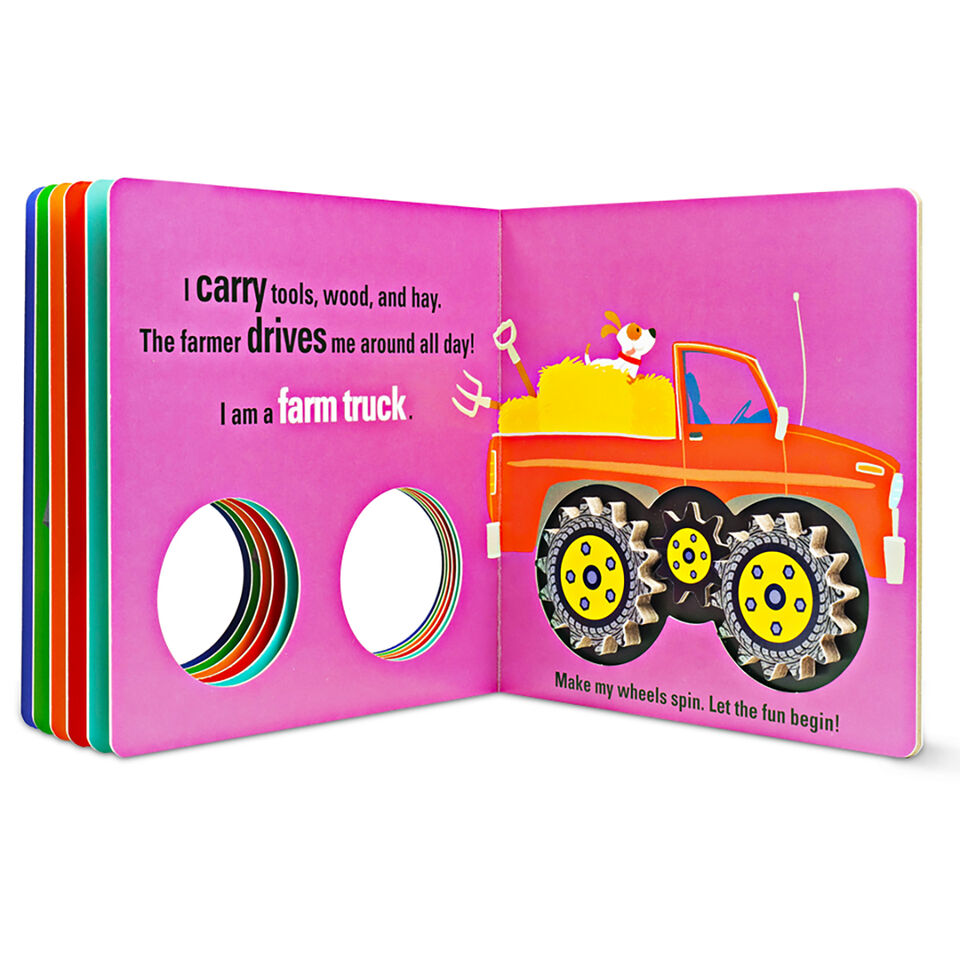 Spin Me! - Let's Go, Farm Trucks Board Book