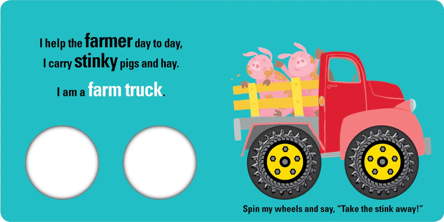 Spin Me! - Let's Go, Stinky Trucks! Board Book