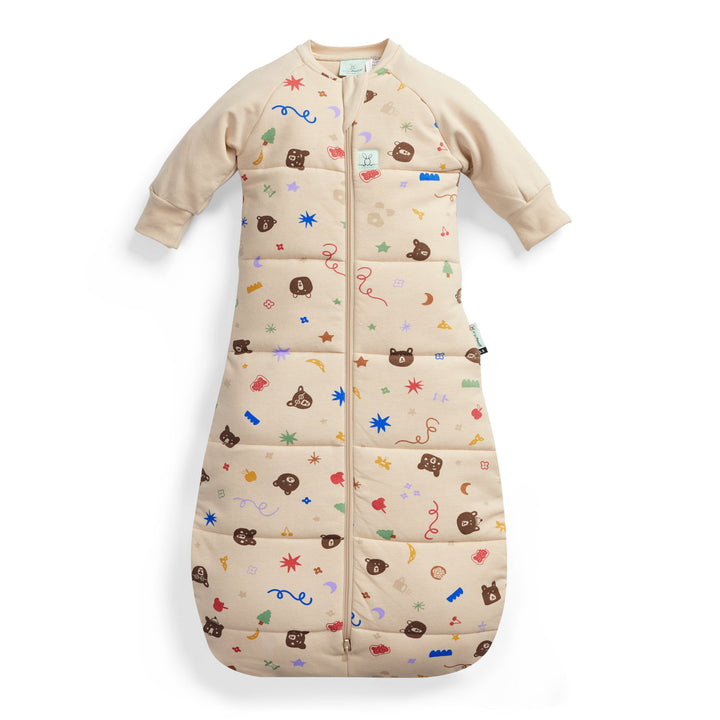ergoPouch Long Sleeve Sleeping Bag TOG 3.5 - Teddy Bear Party