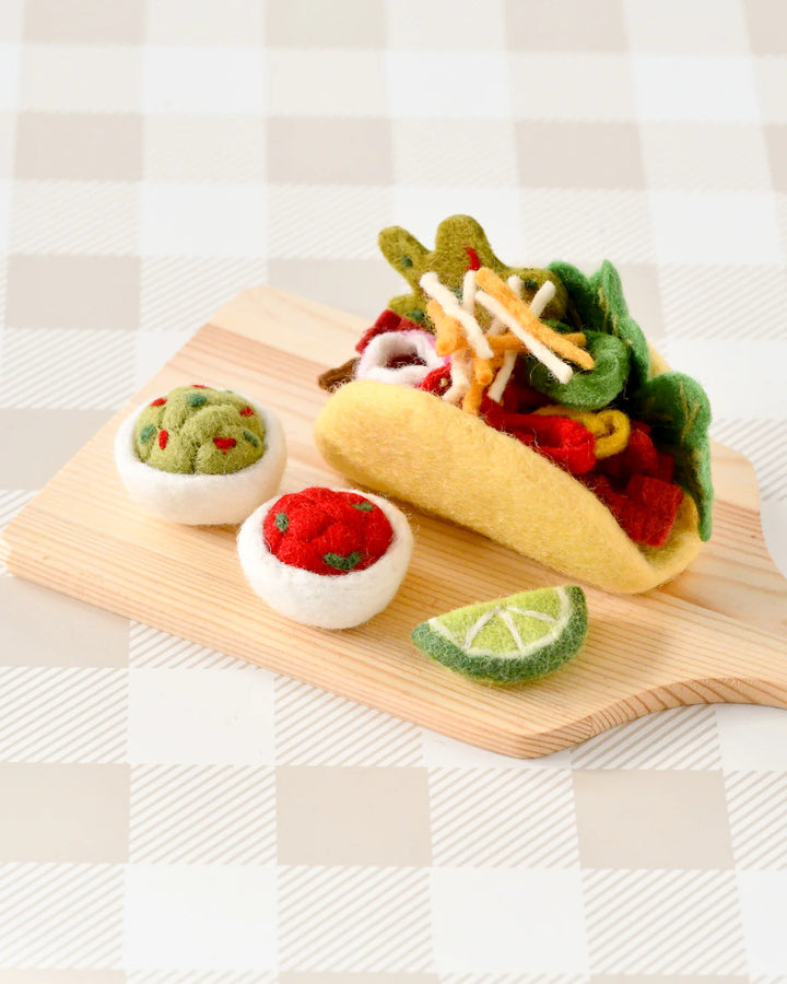 Taco Felt Play Food Set