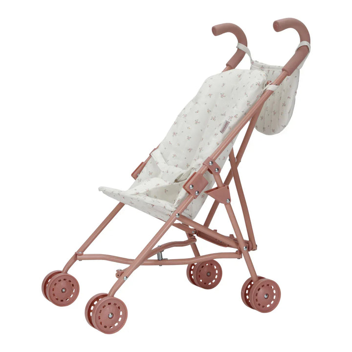 Little Dutch Metal Pink Doll Stroller