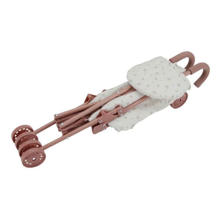 Little Dutch Metal Pink Doll Stroller